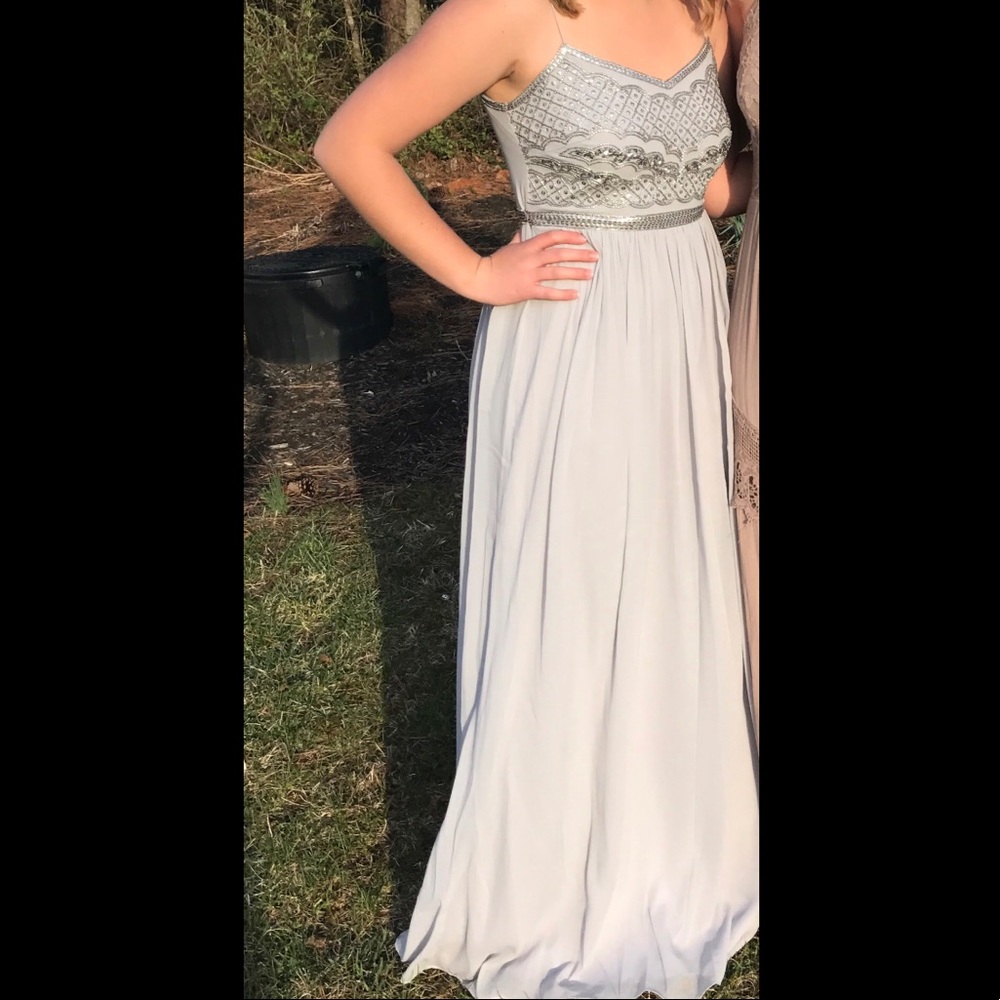 Silver Formal Dress